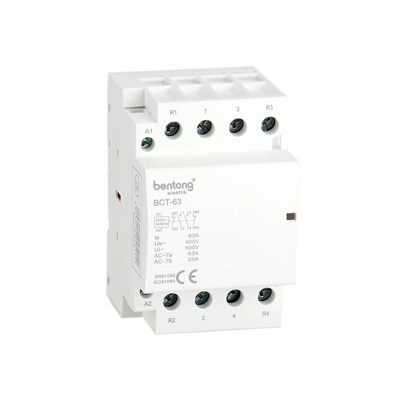 BCT-63 4-Pole AC Contactor for Electrical Load Control