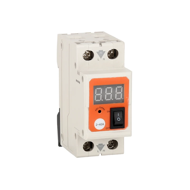Bentong EB-8 2-40A Adjustable Current Limiting Protector for AC Electrical Systems