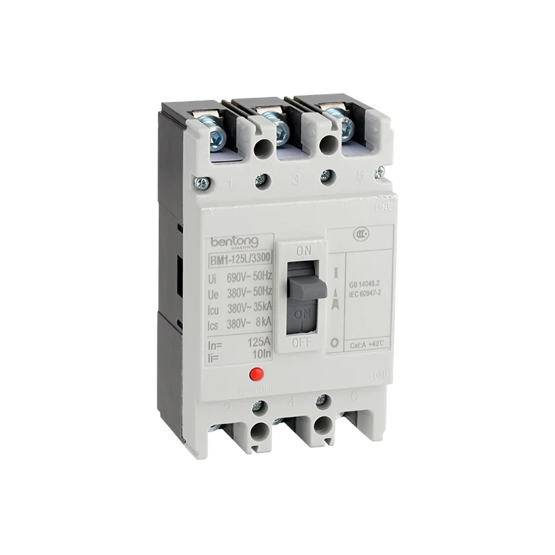 BM1-125L/3300 125A 3-Pole Molded Case Circuit Breaker for Electrical Distribution