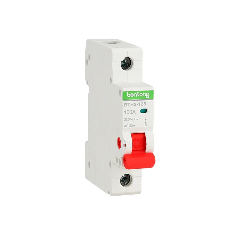BTH1-125 100A 1-Pole Isolating Switch for Low-Voltage Electrical Systems