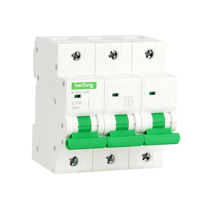 BTM1-125 3P C100 100A Miniature Circuit Breaker MCB