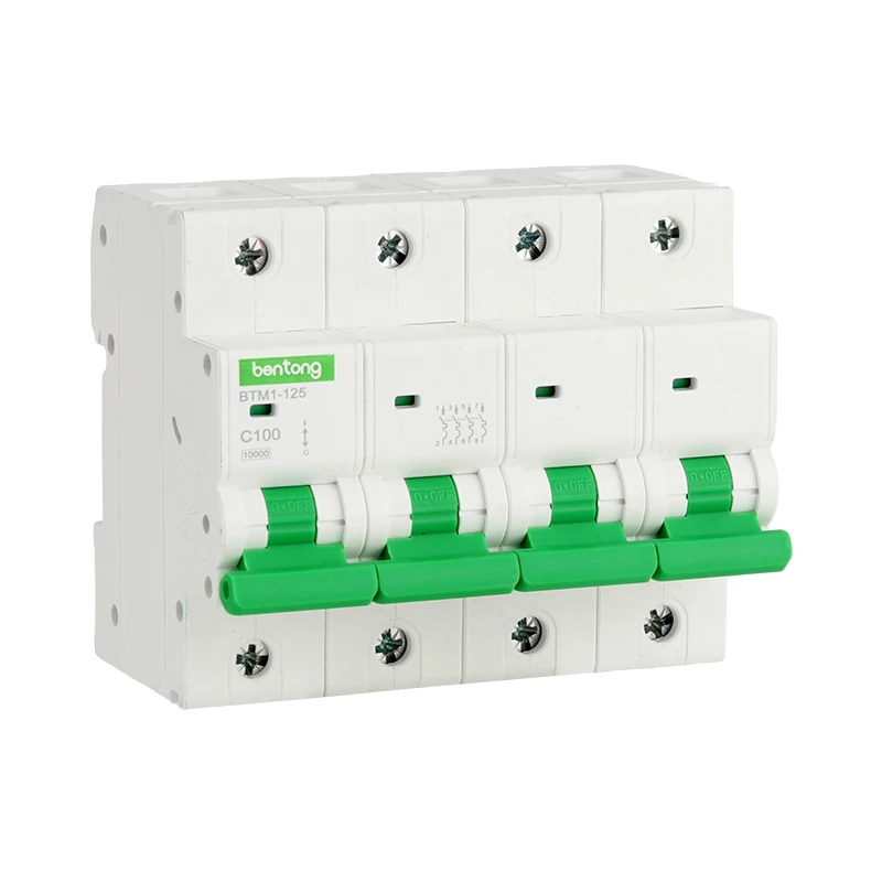 BTM1-125 4P C100 100A Miniature Circuit Breaker MCB