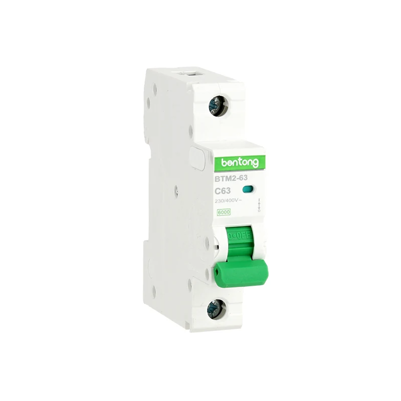 BTM1-63 1P C63 Miniature Circuit Breaker 230/400V AC 6kA