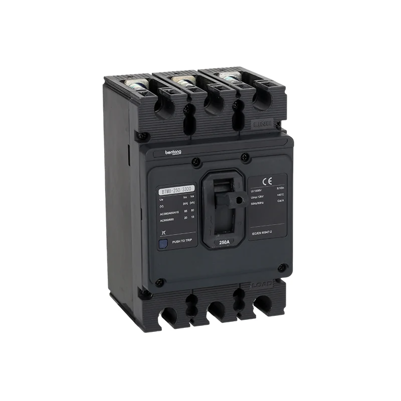 BTM8-250/3300 3-Pole 250A MCCB Molded Case Circuit Breaker for AC Circuit Protection