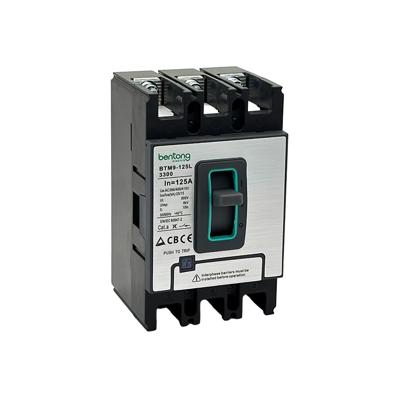 BTM9-125L 3-Pole 125A Molded Case Circuit Breaker for Electrical Distribution