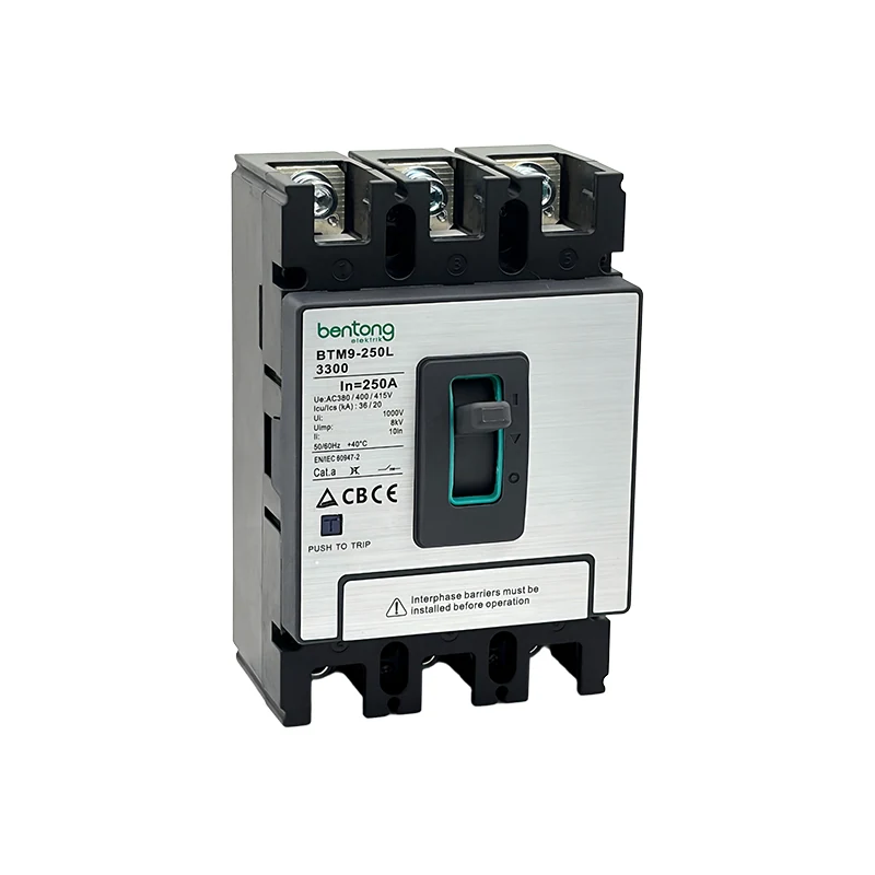 BTM9-250L 250A 3-Pole Molded Case Circuit Breaker for Low-Voltage Power Distribution
