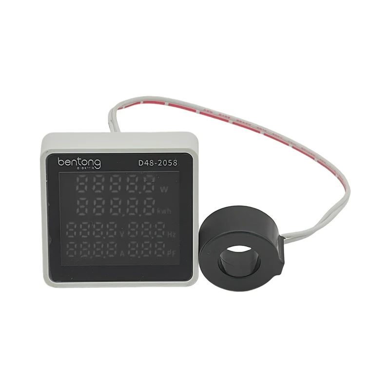 D48-2058 Digital Power Meter with Split Core Current Transformer for Electrical Parameter Monitoring