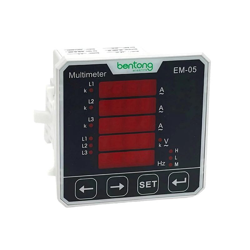 EM-05 Three-Phase Digital Multifunction Power Meter for Current, Voltage and Frequency Monitoring
