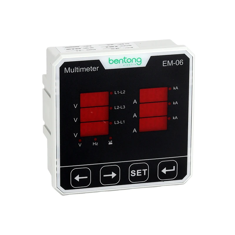 EM-06 Three-Phase Digital Multifunction Power Meter for Voltage and Current Monitoring