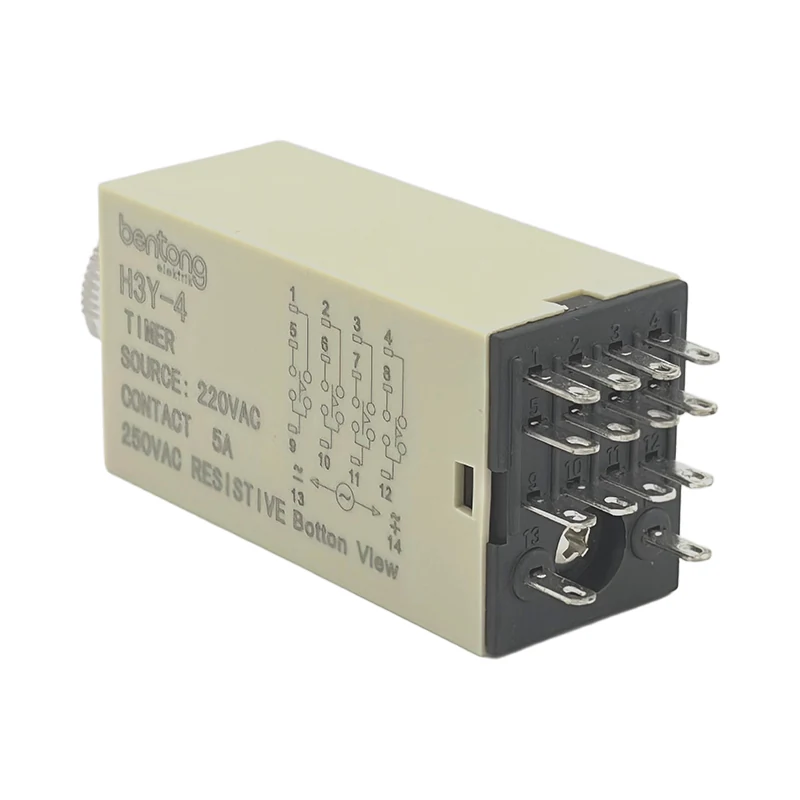H3Y Series AC Time Relay Timer with H3Y-2 and H3Y-4 Configurations