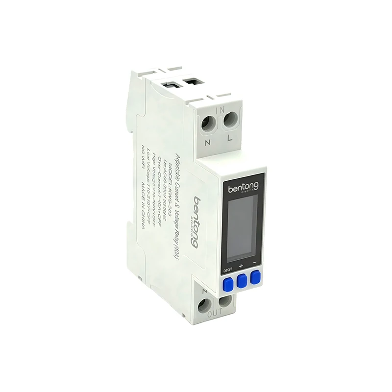KWS-303 Adjustable Voltage and Current Protection Relay with Digital Display 63A Electrical Protector