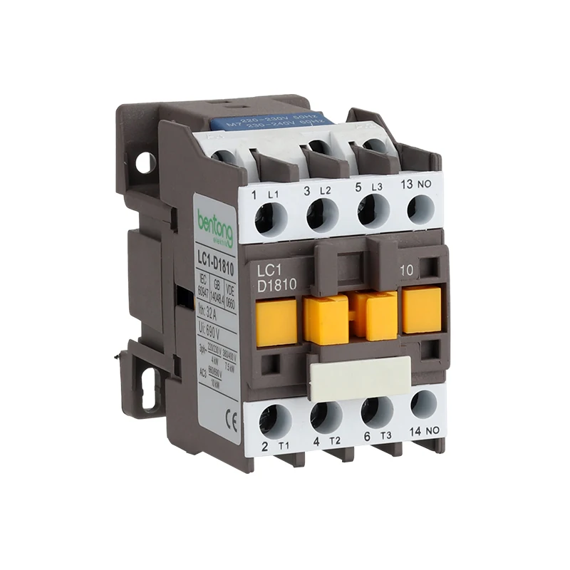 LC1-D1810 3-Pole AC Contactor for Three-Phase Motor Control